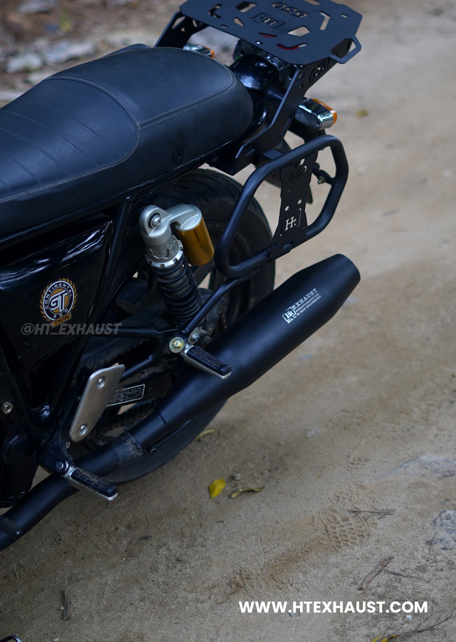 Interceptor & GT 650 Exhaust – Black Finish (IN 320)