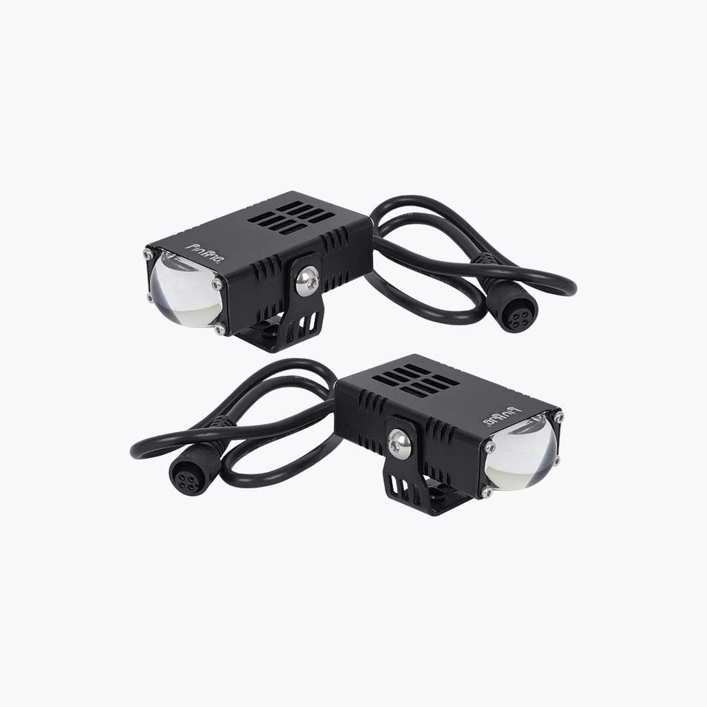 HJG Square Slim Waymaker Mini Drive Fog Light Pair - Compact, High-Performance Driving Fog Lamps