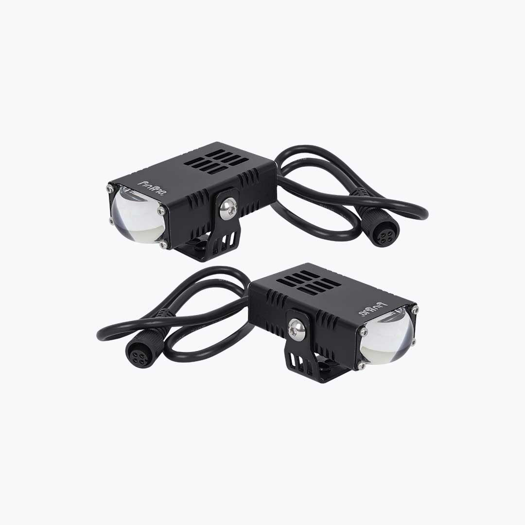 HJG Square Slim Waymaker Mini Drive Fog Light Pair - Compact, High-Performance Driving Fog Lamps