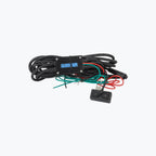Motorcycle universal handlebar switch wiring harness with dual button controls