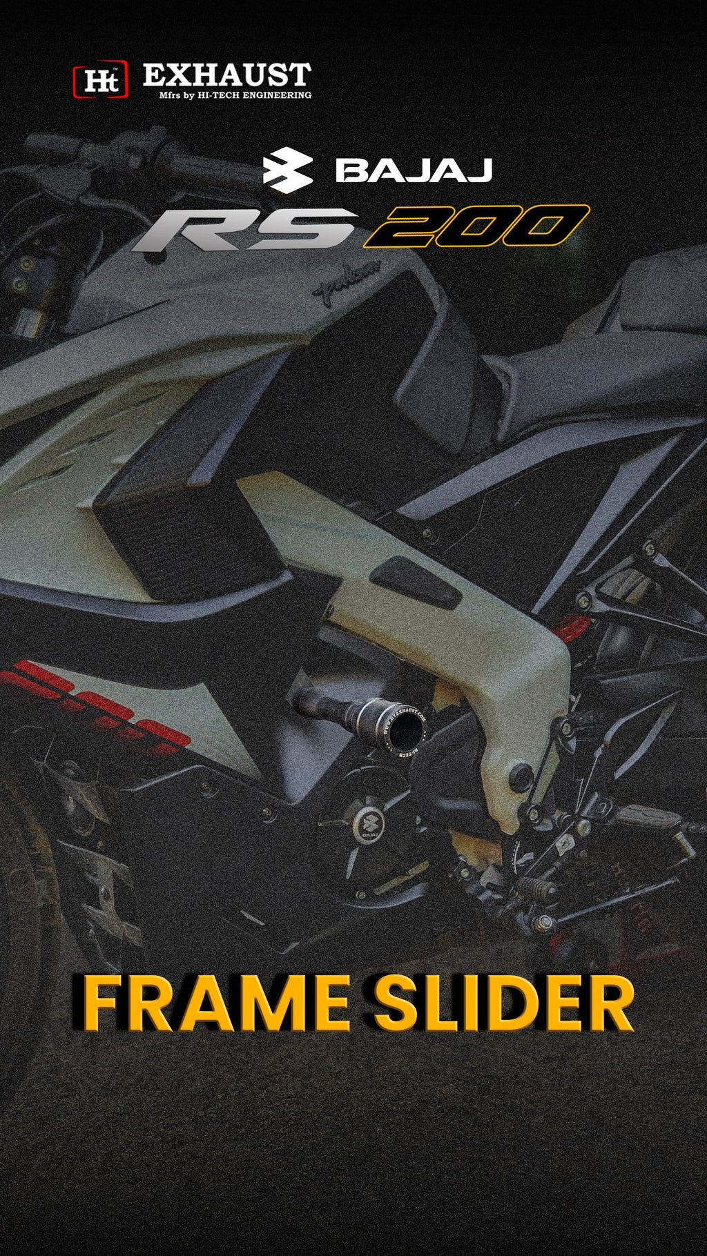 RS 200 Frame Slider SB 982 – Durable Protective Crash Guard for Motorcycles