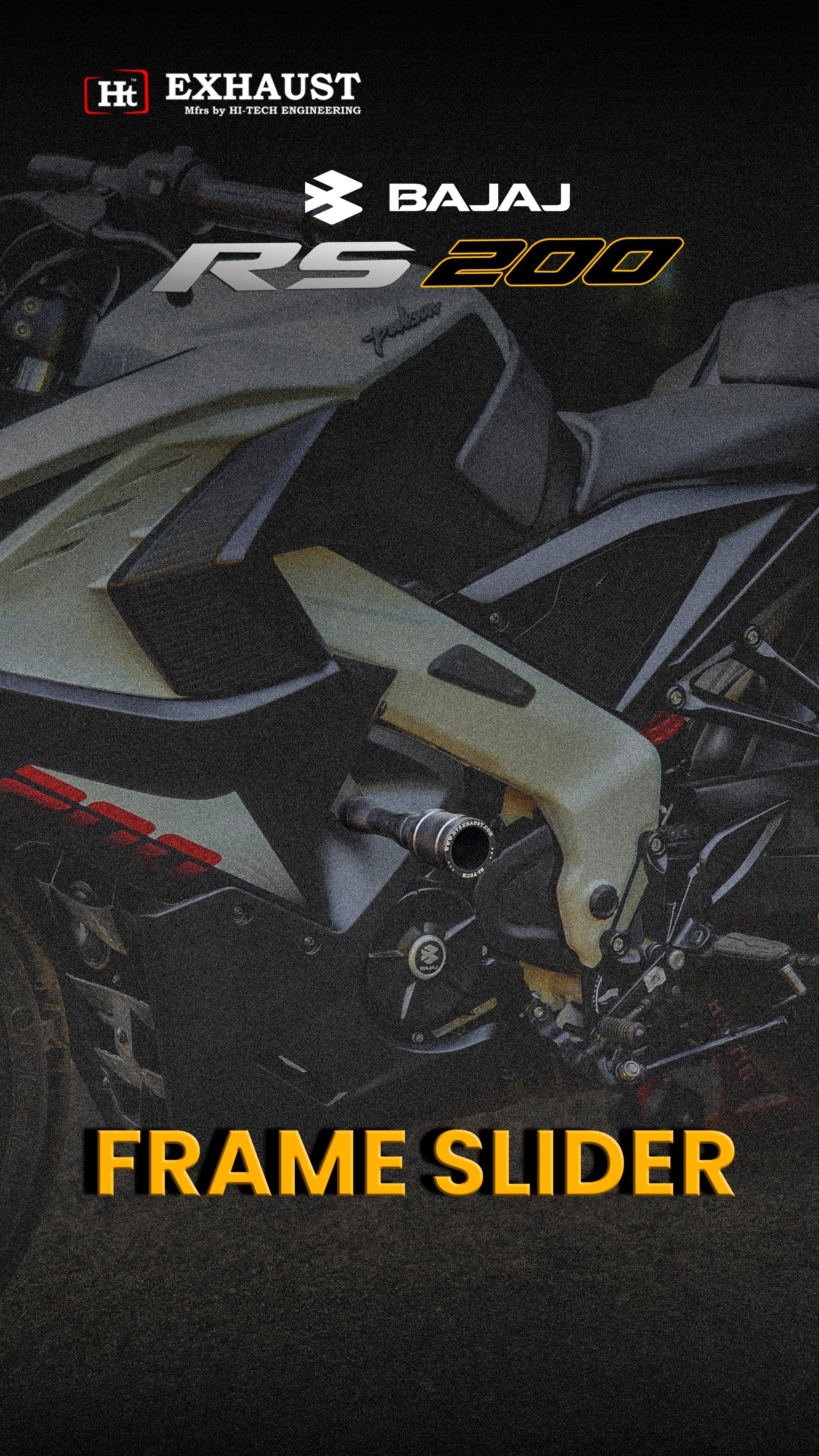 RS 200 Frame Slider SB 982 – Durable Protective Crash Guard for Motorcycles