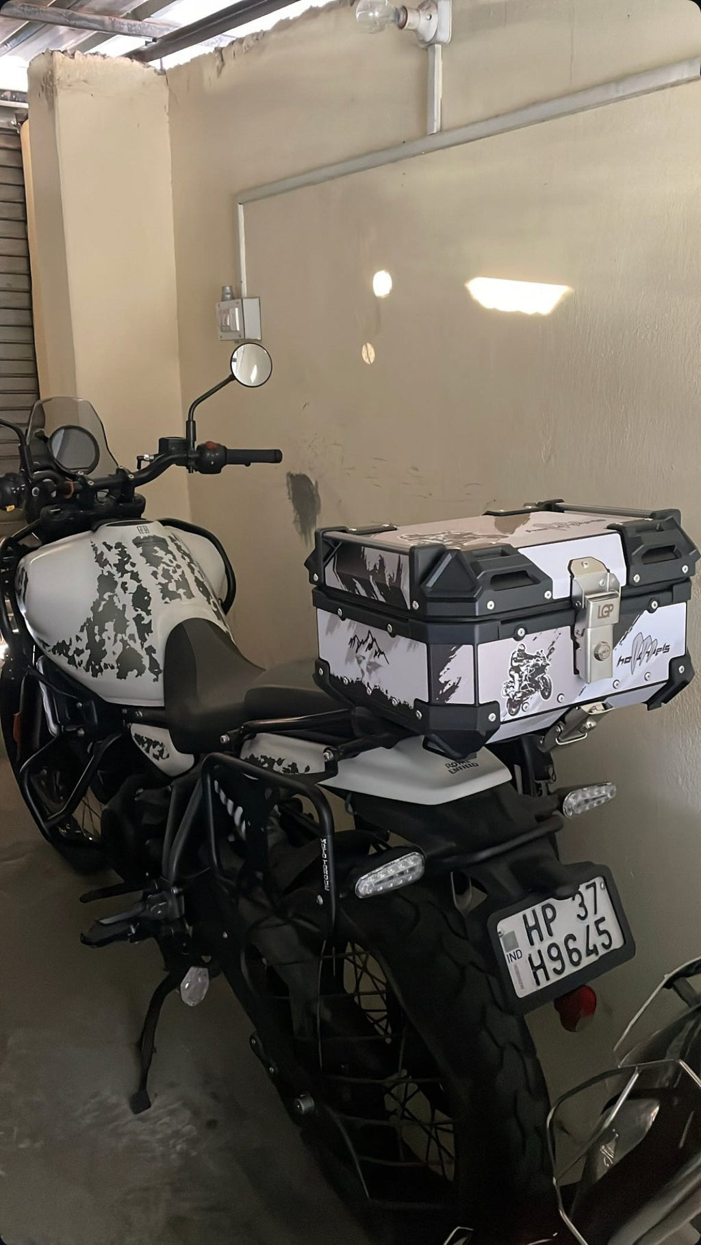 LGP 25 Litres Aluminium Top Box with Graphics Universal 2.0 - Fits All Motorcycles