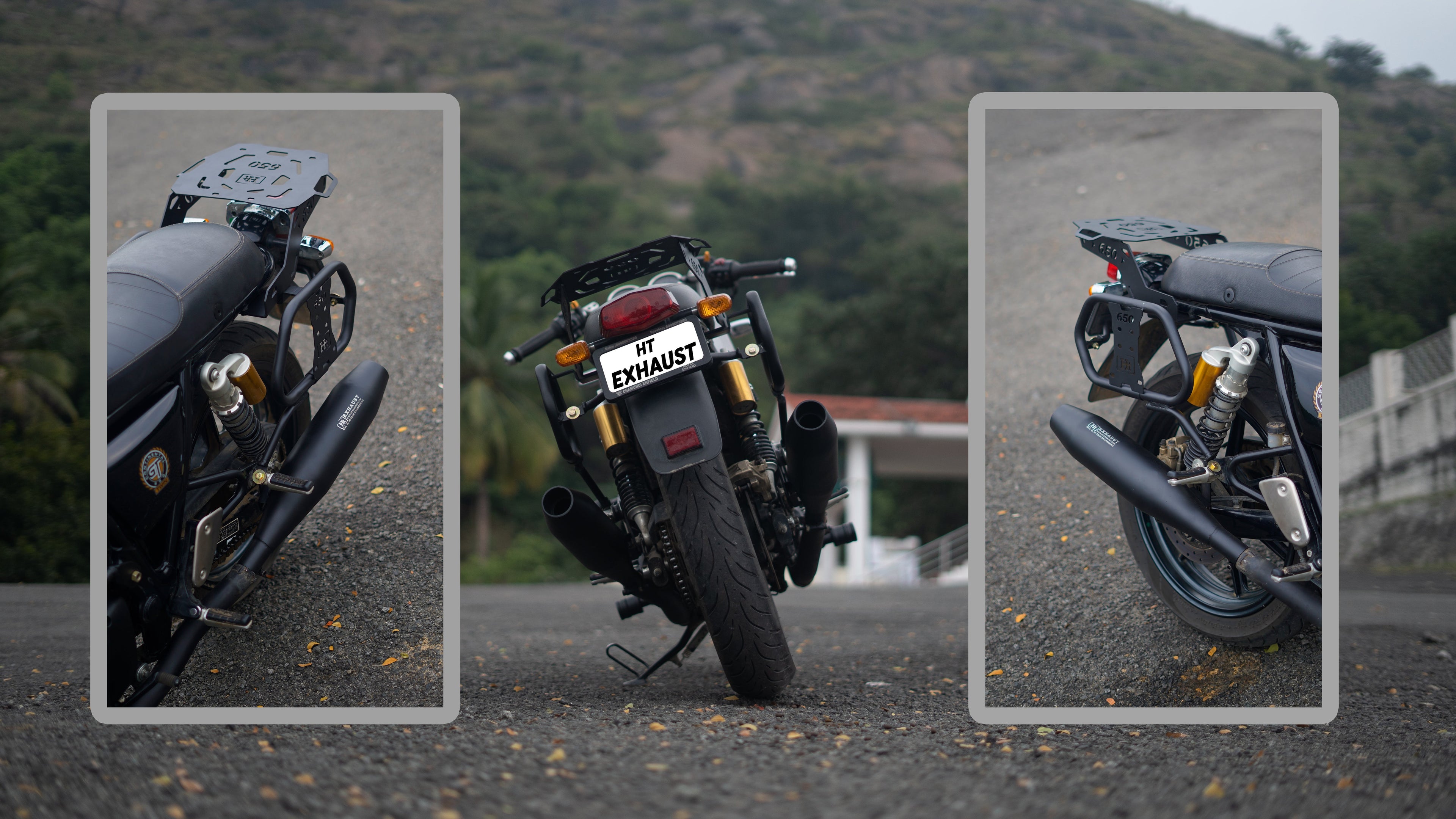 Interceptor & GT 650 Exhaust – Black Finish (IN 320)