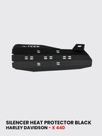 Black Silencer Heat Shield for Harley X 440 / SB 1052