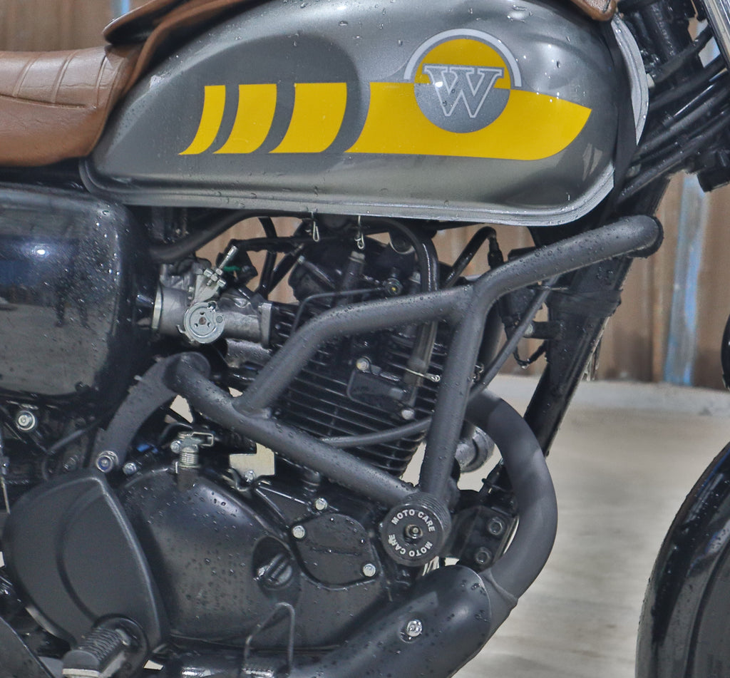 Kawasaki W175 Dual-Slider Crash Guard – Rugged Protection with Sleek Styling