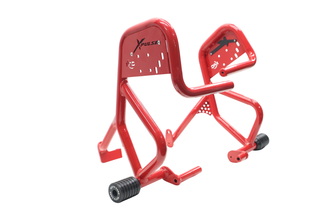 Red Dual-Slider Crash Guard for Hero Xpulse 210