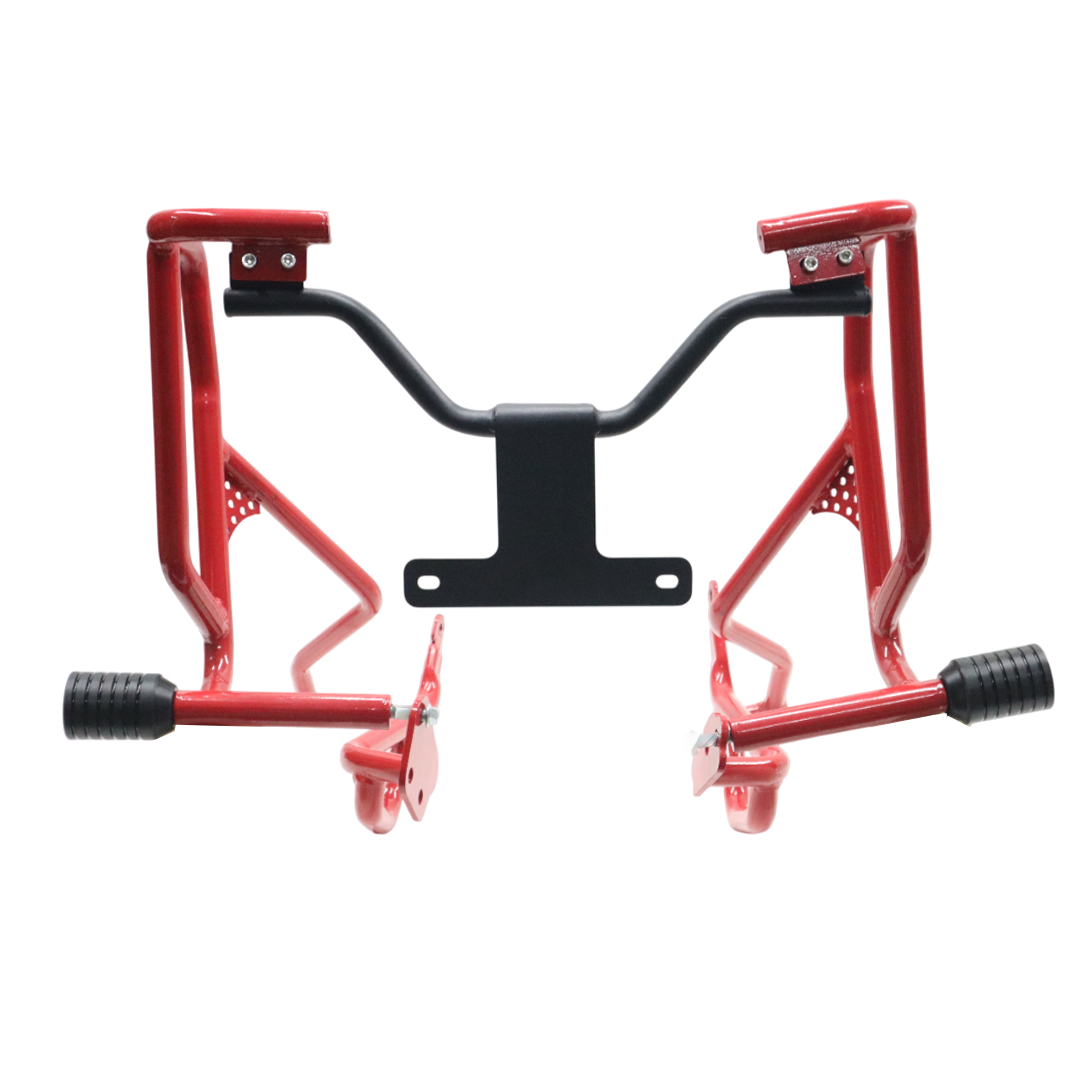 Red Upper Crash Guard for Hero Xpulse 210 – Heavy-Duty Protection