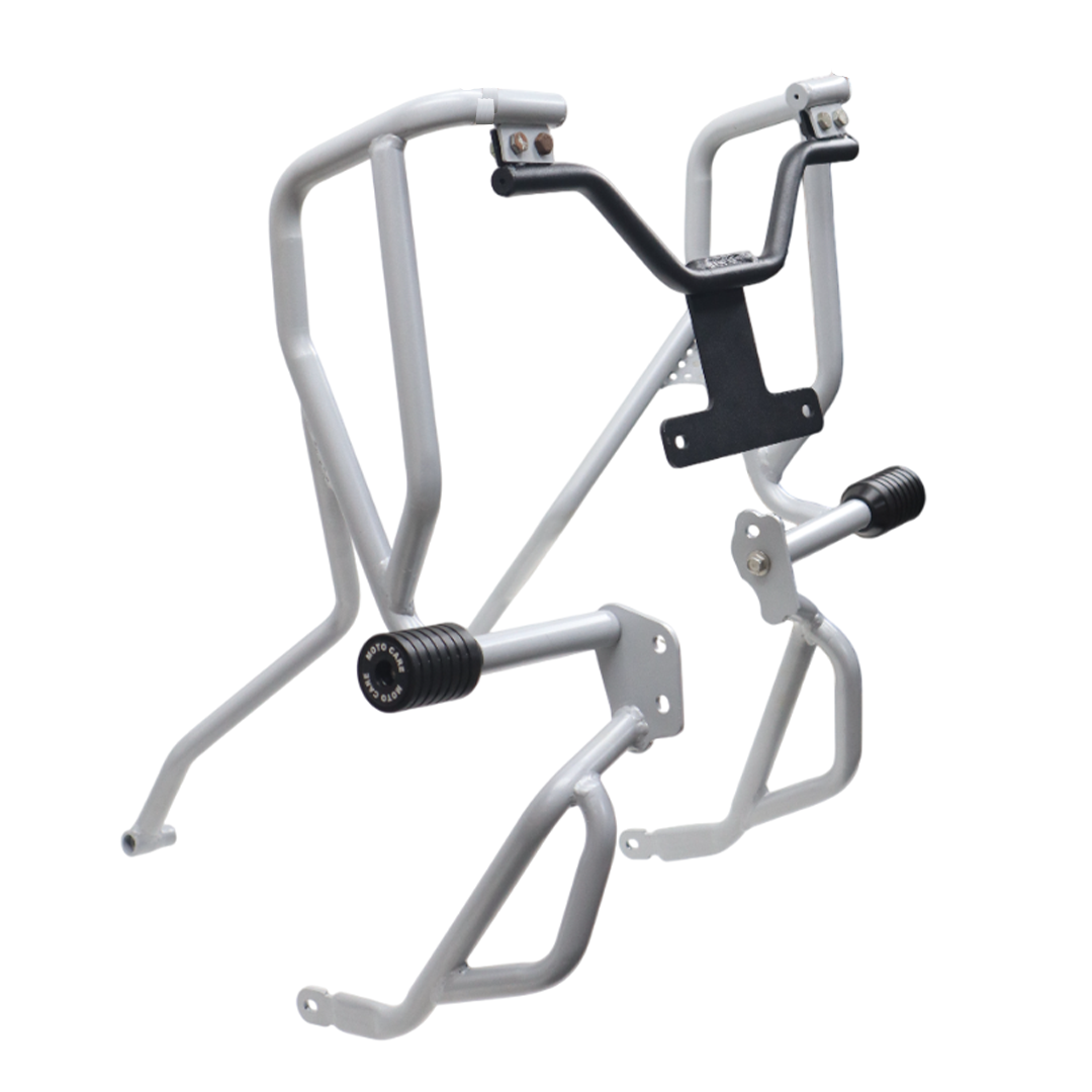 Rugged Upper Crash Guard for Hero Xpulse 210 – Silver Finish
