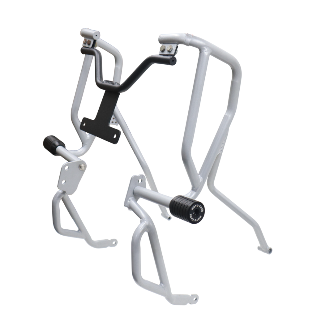 Rugged Upper Crash Guard for Hero Xpulse 210 – Silver Finish