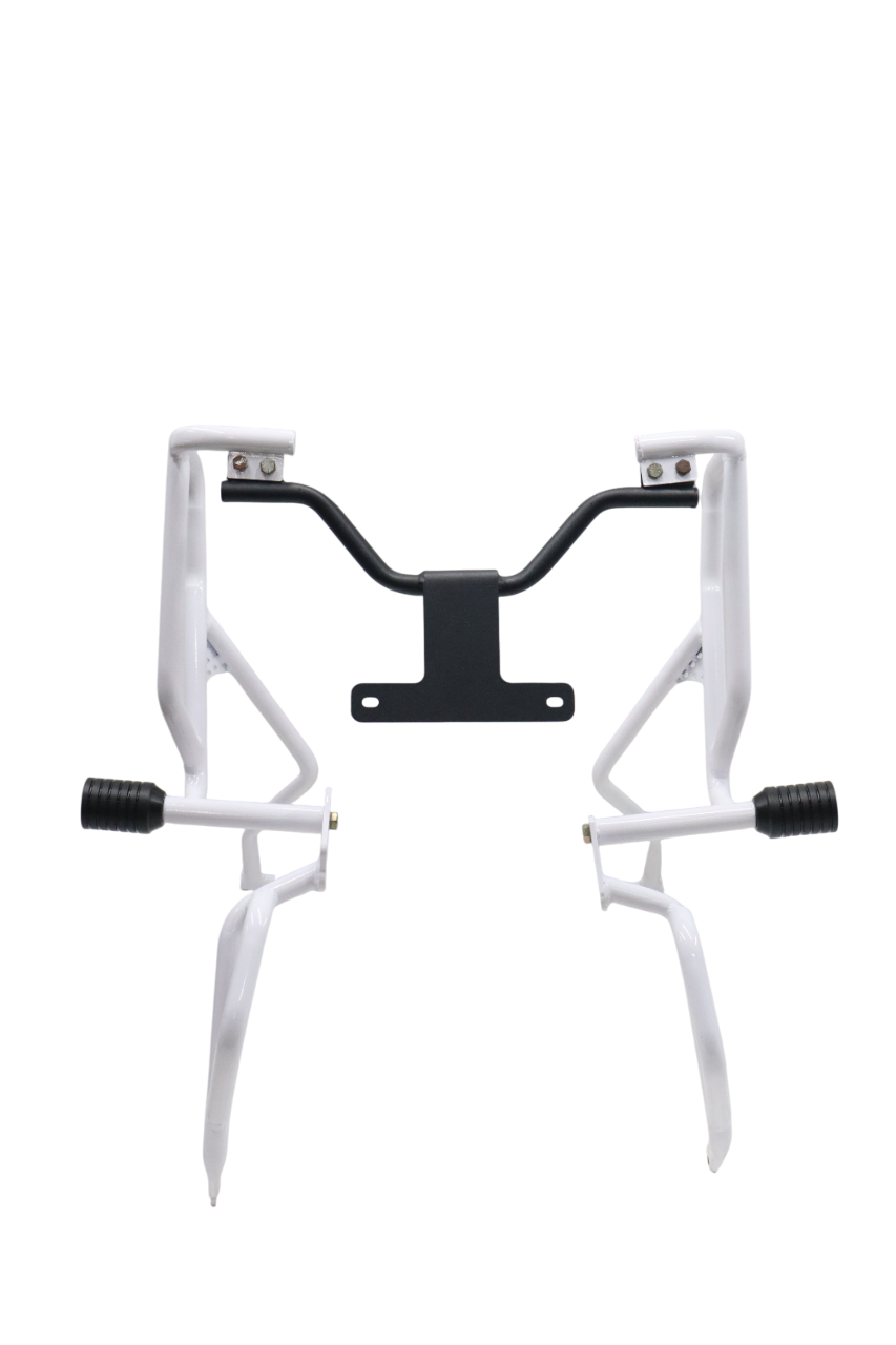 Premium White Upper Crash Guard for Hero Xpulse 210 – Durable Motorcycle Protection
