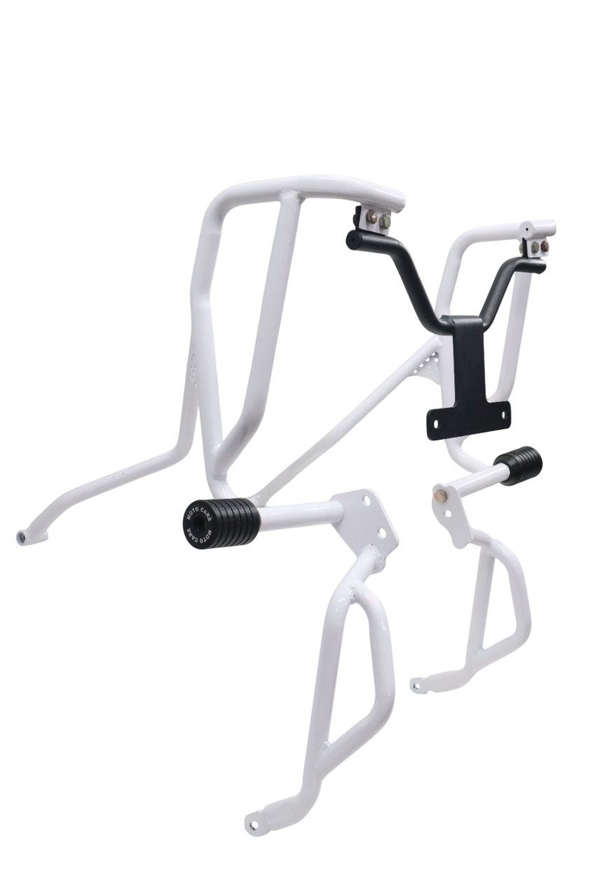 Premium White Upper Crash Guard for Hero Xpulse 210 – Durable Motorcycle Protection