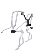 Premium White Upper Crash Guard for Hero Xpulse 210 – Durable Motorcycle Protection