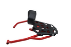 Premium Red & Black Pipe Carrier with Backrest for Hero Xpulse 210