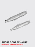 Short Cone Exhaust for Royal Enfield Interceptor & Continental GT 650 - IN 315