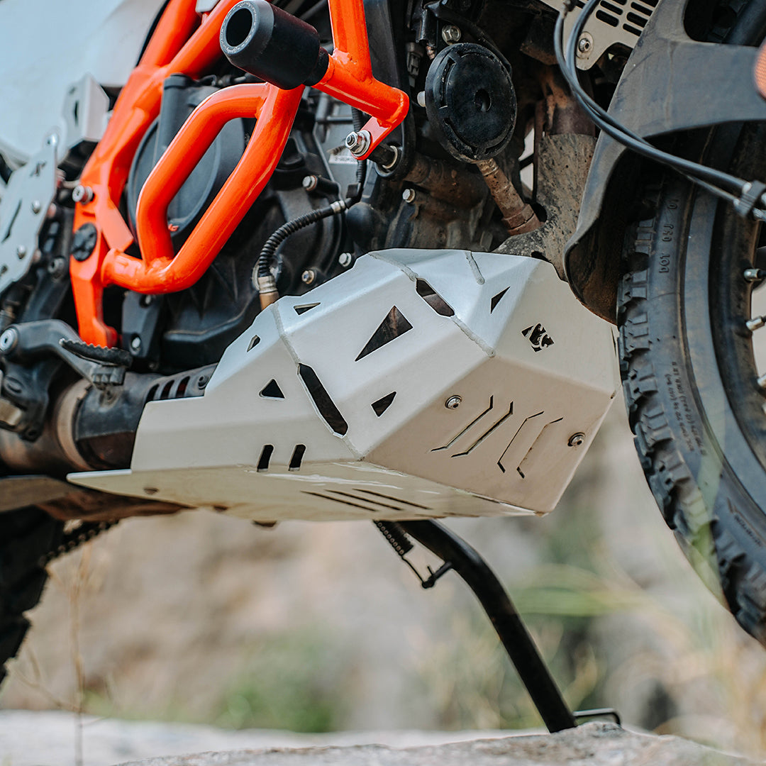 Legundary KTM 390 Enduro R Vambrace Bash Plate - Silver Finish