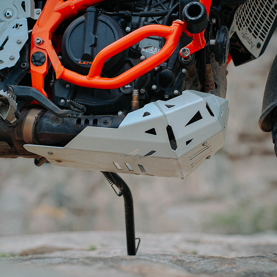 Legundary KTM 390 Enduro R Vambrace Bash Plate - Silver Finish