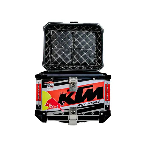 LGP Premium Aluminium KTM Graphics Top Box – 45 L Capacity