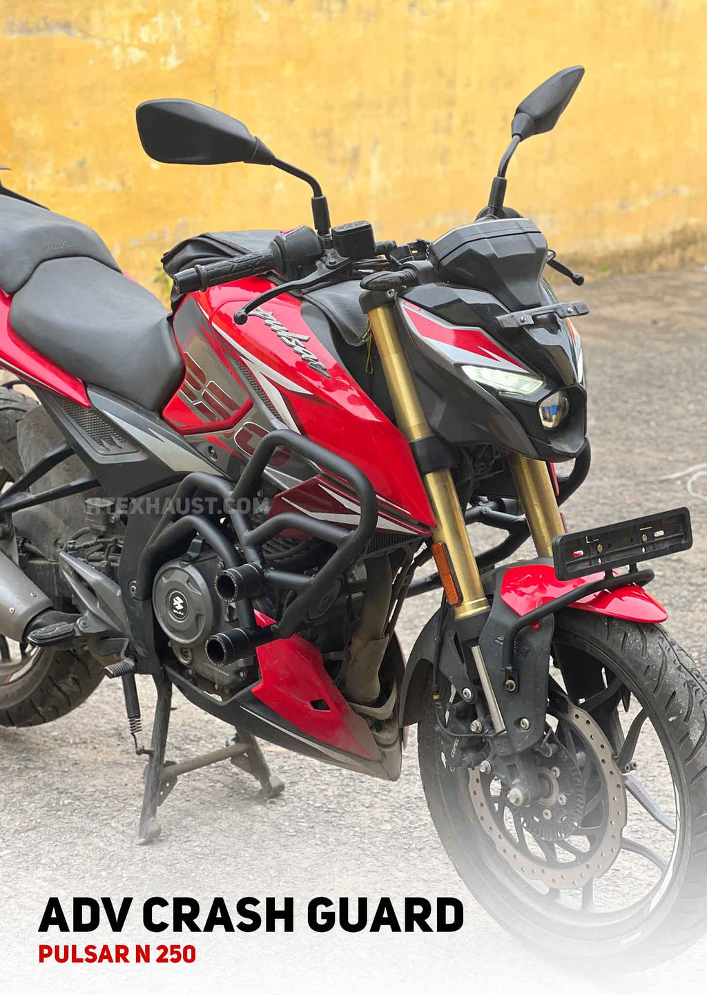 PULSAR N 250 ADV CRASH GUARD WITH 4 SLIDERS - SB 1069