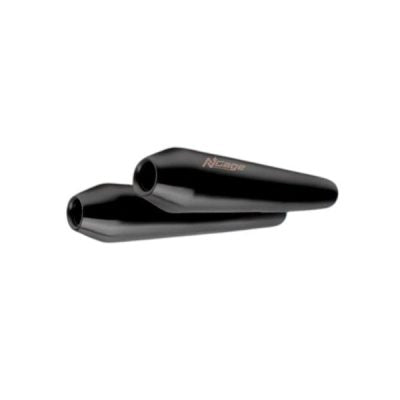 Ngage Roxor Powerflow Exhaust for Interceptor 650/ GT 650 – Chrome with Matte Black Finish