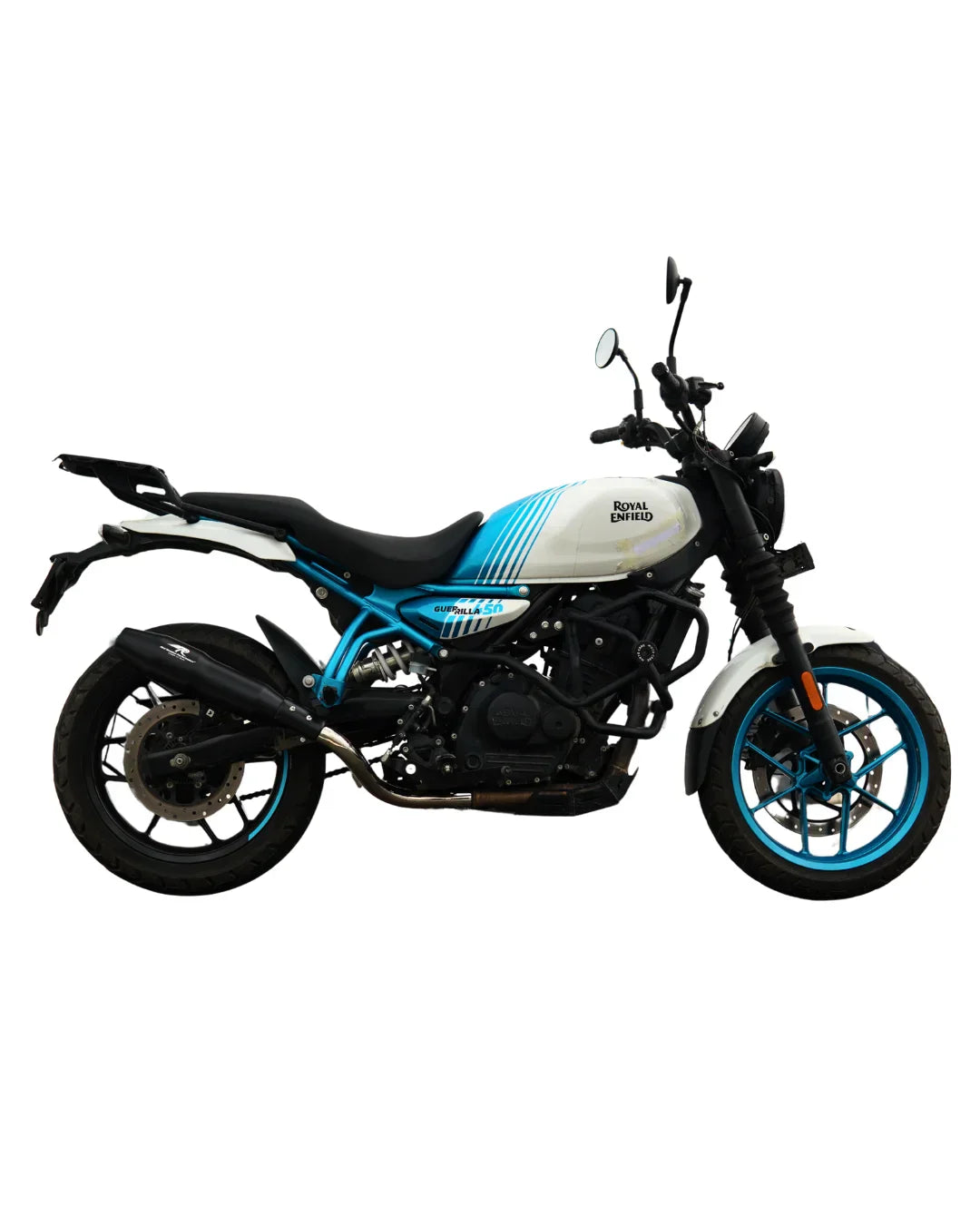 RE Guerrilla 450 Red Rooster Performance Exhaust – Orion (Black)