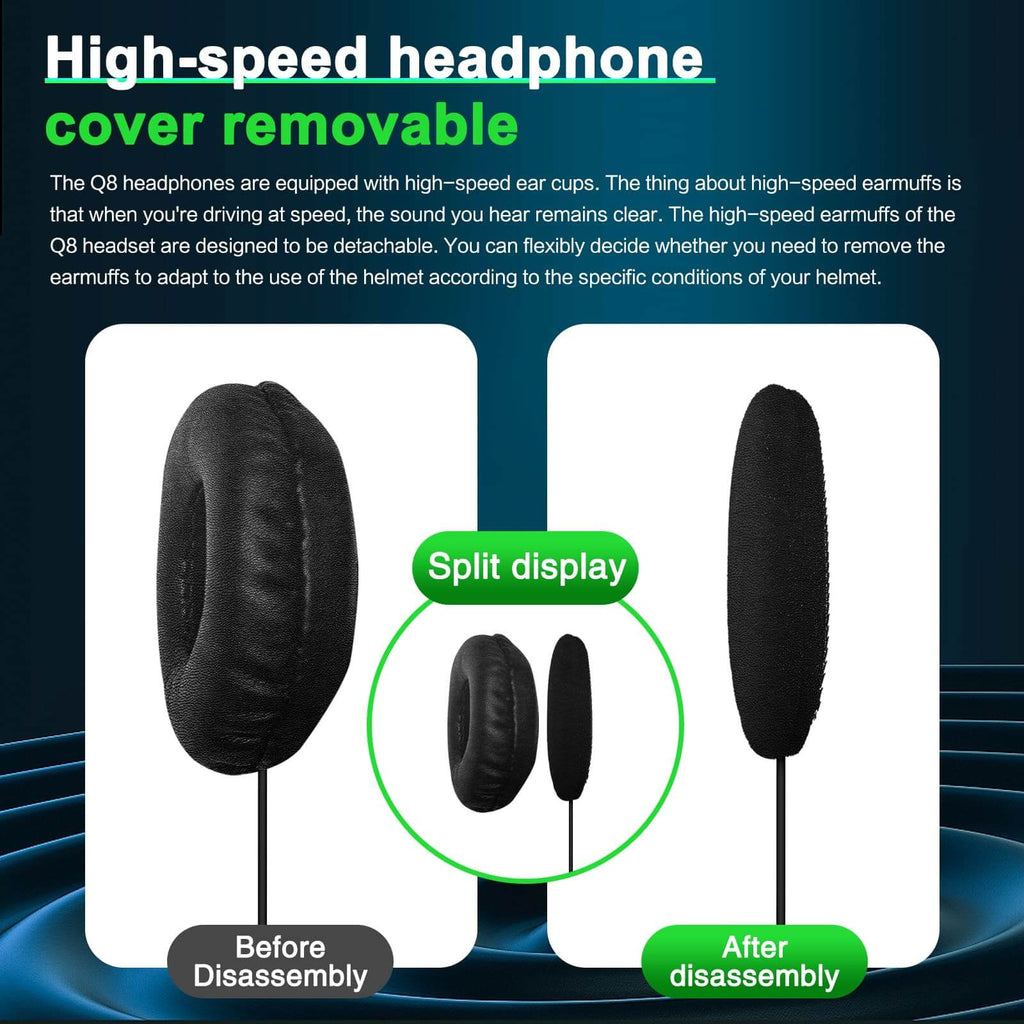 EJEAS VNetphone Q8 Mesh Intercom – Seamless Wireless Mesh Communication for Helmets