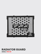 Premium Matte Black Radiator Guard for Benelli TRK 251 - RD 734