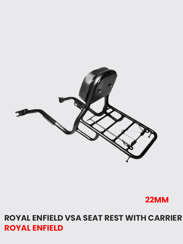 Royal Enfield VSA Seat Rest with Carrier (22mm) – RE 047