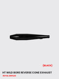 HT Wild Bore Reverse Cone Exhaust – Black Finish (RE 078B)