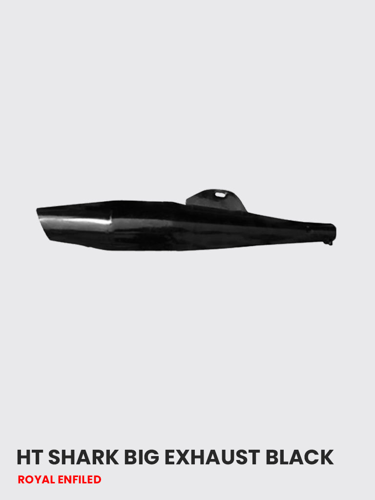 HT Shark Big Black Exhaust - RE 080B (High-Performance)