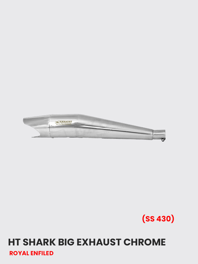HT Shark Chrome Exhaust System - Large (SS 430) RE 080C
