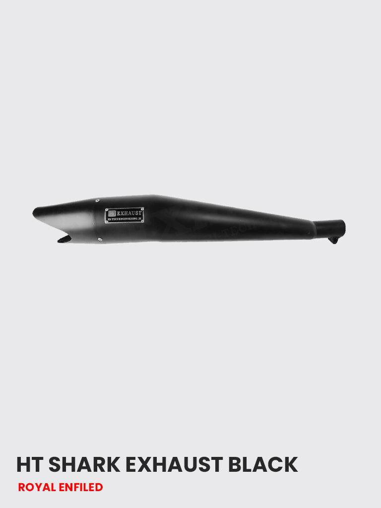 HT Shark Exhaust Black – High-Performance Motorcycle Exhaust RE 082B