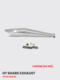 HT Shark Chrome Exhaust System - SS 430 Stainless Steel - RE 082C
