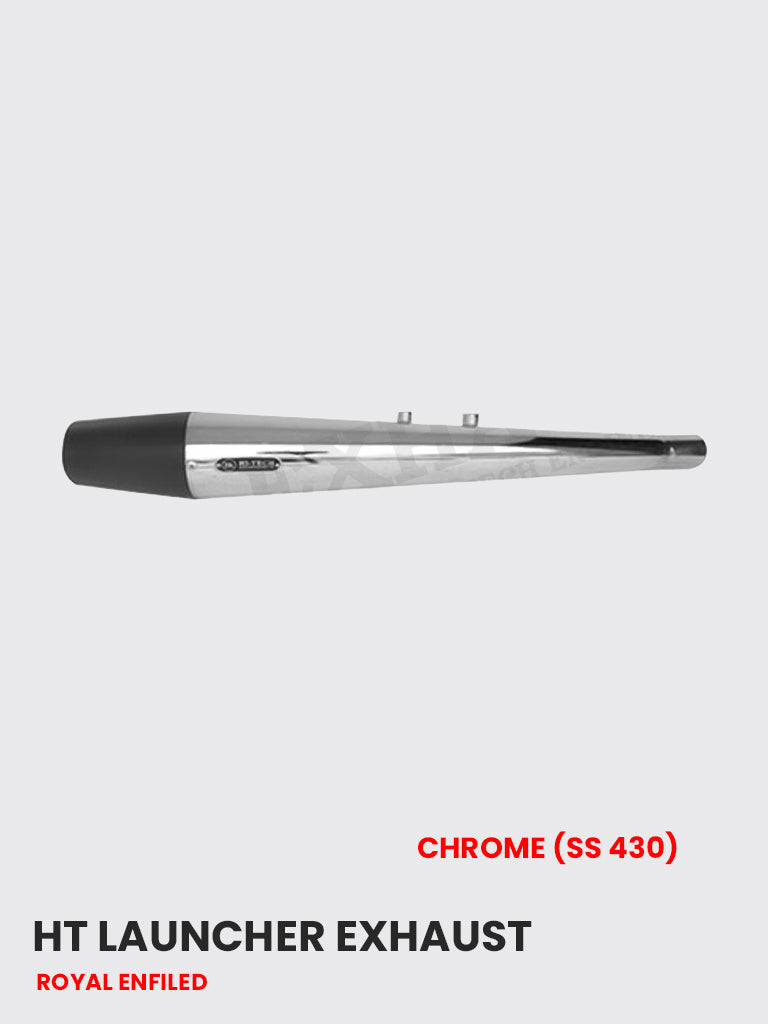 HT Launcher Chrome Exhaust (SS 430) – Sleek Chrome Finish, Model RE 087C