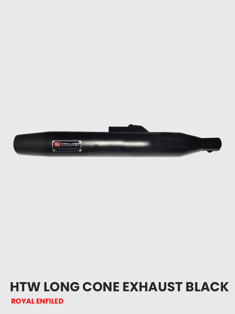 HTW Long Cone Exhaust in Black - RE 095B