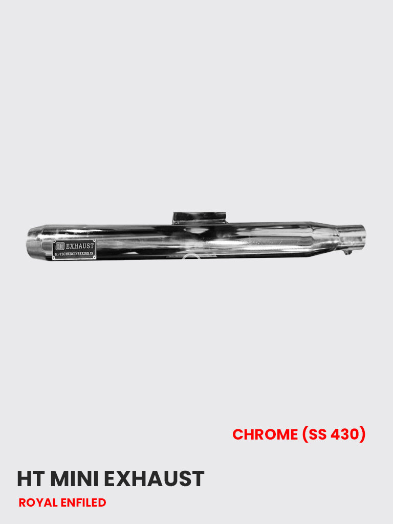 HT Mini Chrome Exhaust in SS 430 Stainless Steel – RE 096C