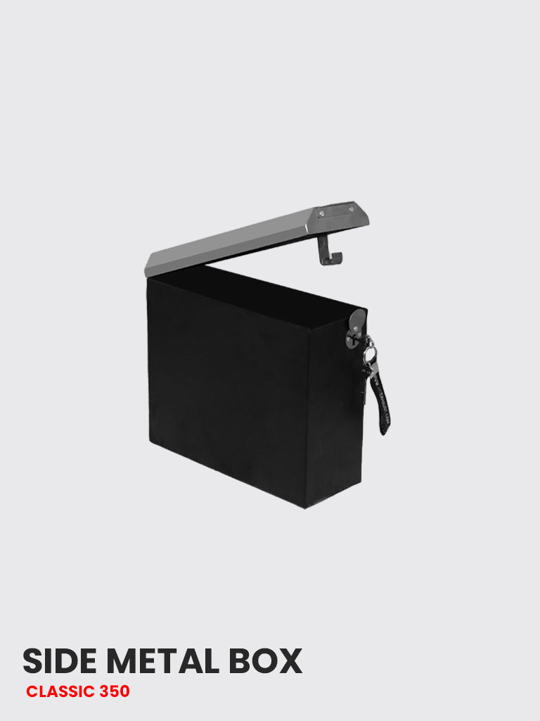 Side Metal Box Right Side BOX 107 for Royal Enfield Classic 350 Upto 2020 Luggage Accessory - Moto Modz