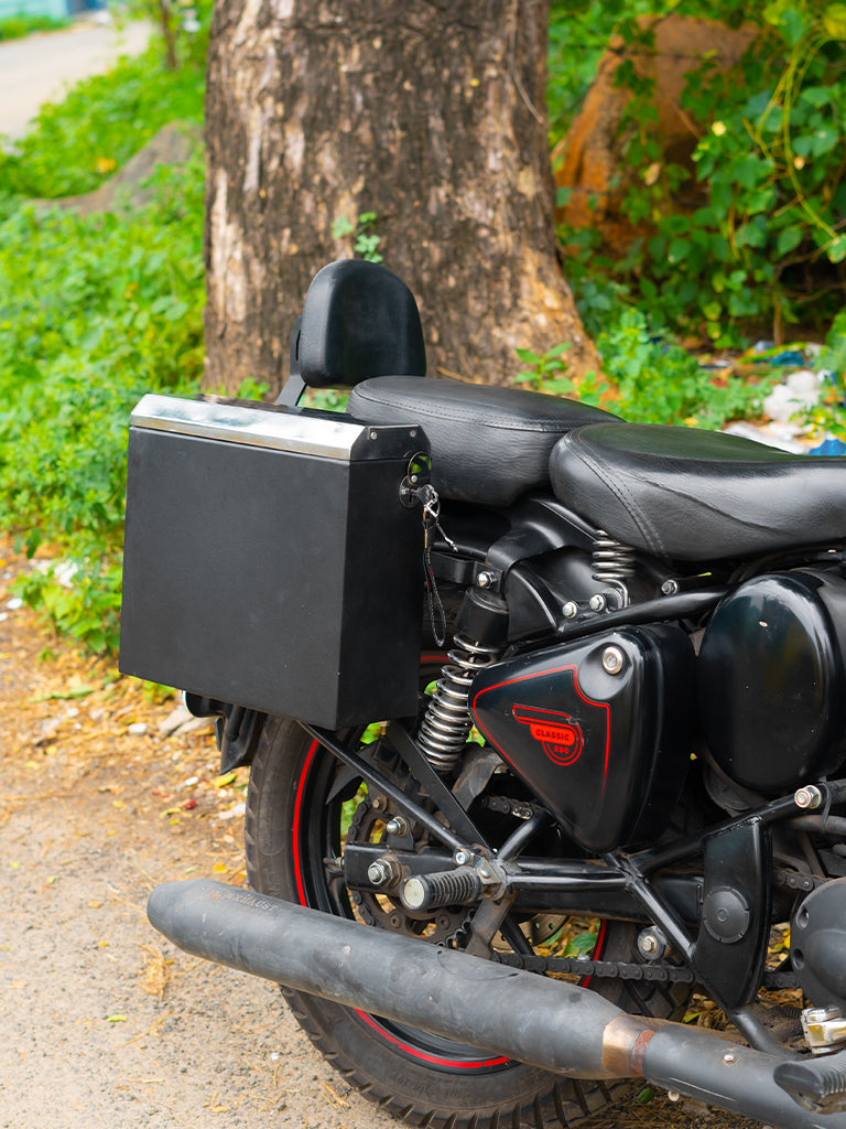 Side Metal Box Right Side BOX 107 for Royal Enfield Classic 350 Upto 2020 Luggage Accessory - Moto Modz