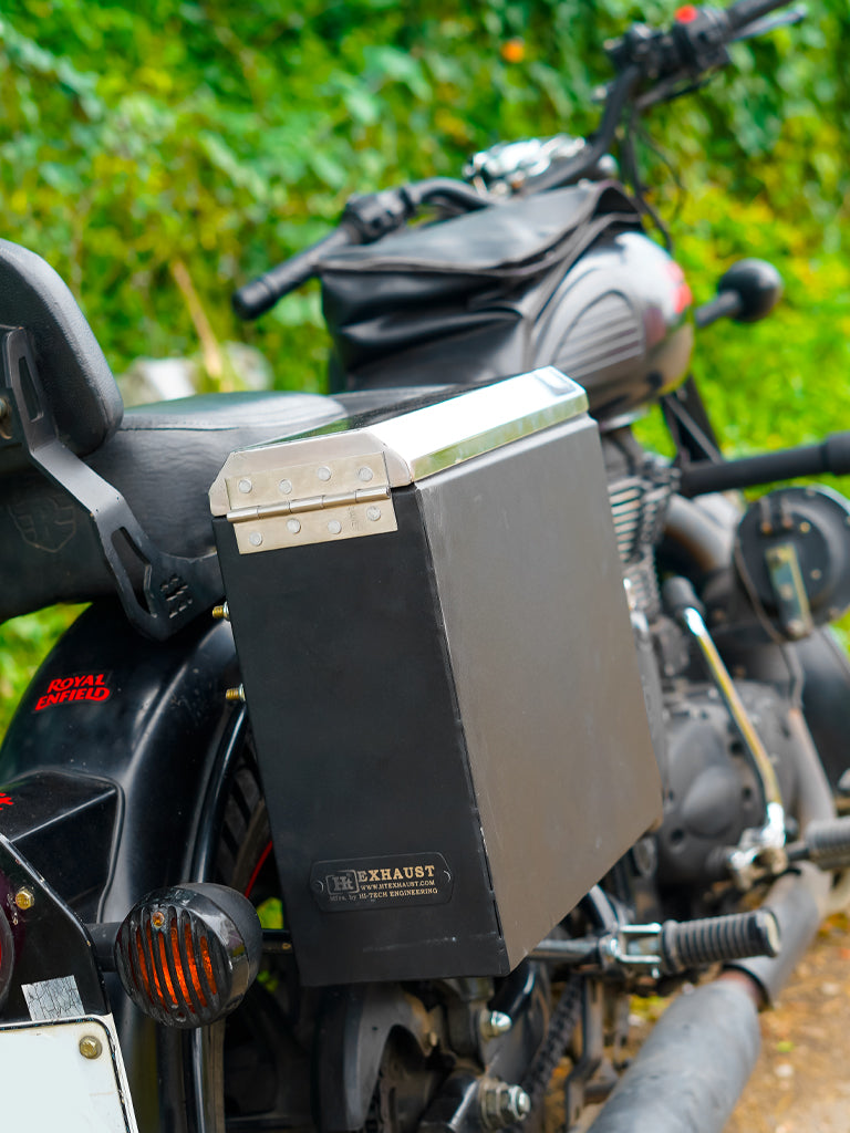 Side Metal Box Right Side BOX 107 for Royal Enfield Classic 350 Upto 2020 Luggage Accessory - Moto Modz