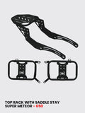 METEOR 650 Top Rack with Saddle Type 2 – Secure, Easy-Install Carrier (RESM 109)