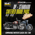 DP Sintered Brake Pads Standard for Royal Enfield Classic 350 500 Braking Upgrade - Moto Modz