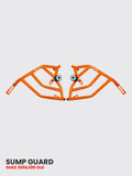 HITECH DUKE 125/200 Crash Guard - Orange (Old Model) with 4 Metal Sliders - Fits DUKE 125 & 200 - SB 550