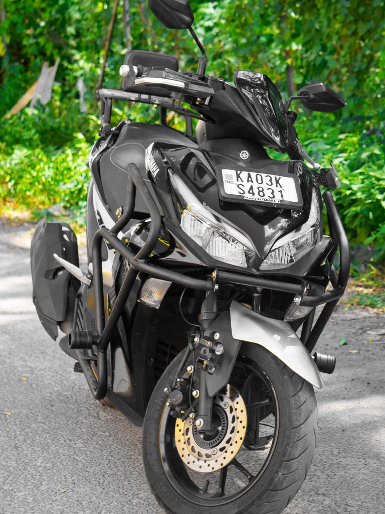AEROX COMBO 3: Crash Guard, Foldable Footrest & Top Rack
