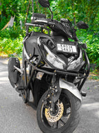 AEROX COMBO 3: Crash Guard, Foldable Footrest & Top Rack