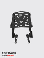 Heavy-Duty Top Rack for Honda CBR 250R – Matte Black Finish (SB 743)