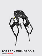 Matte Black Top Rack with Saddle Stay for Honda CBR 250R – SB 744
