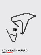 ADV Crash Guard with Dual Metal Sliders for Benelli TRK 502 X – Matte Black, SB 752