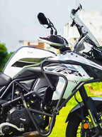 Premium Crash Guard with 2 Metal Sliders for Benelli TRK 502 X, Black Matt - SB 756