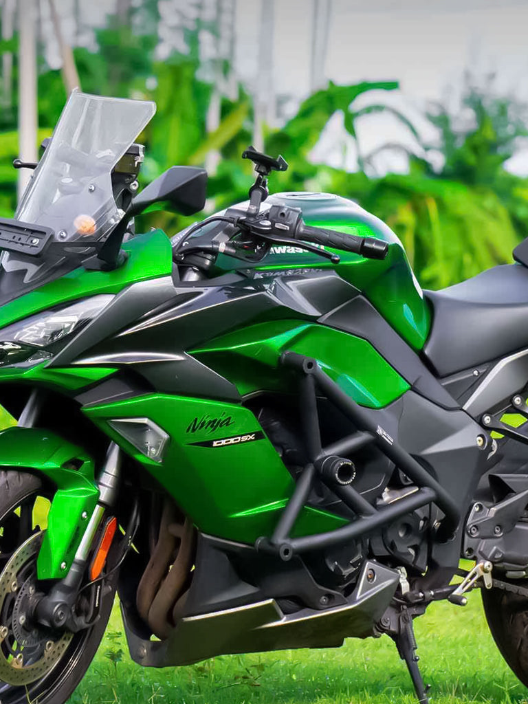 Premium Crash Guard with Heavy-Duty Metal Sliders for Kawasaki Ninja 1000 SX 2022 – SB 811