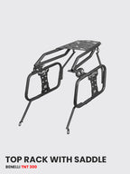 Benelli TNT 300 Top Rack, Saddle Stay & Jerry Can Mount — SB 818